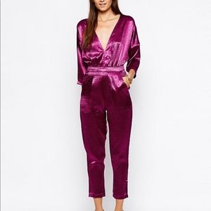 NWT Motel raspberry jumpsuit